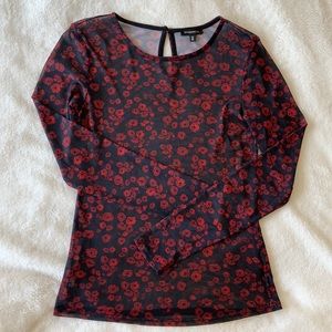 Long sleeve sheer shirt